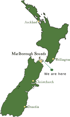 Marlborough Sounds map